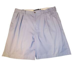 Mens Ralph Lauren100% Cotton Pleated Classic Golf Short Light Blue Size 38